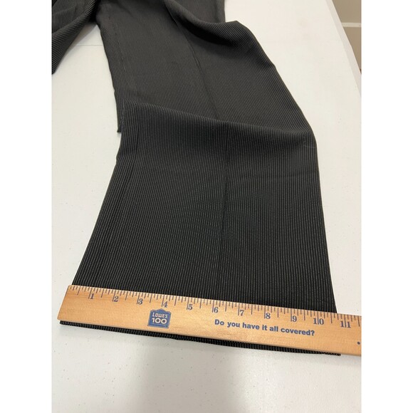 Ann Taylor Women's Margo Dress Pants Black White Pinstripe Virgin Wool Size 10 - Picture 11 of 12